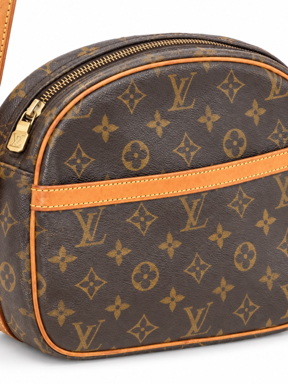 Louis Vuitton Monogram Canvas Crossbody with Tan Trim
